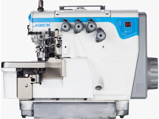 ماكينة اوفر جاك E4S-5-A04-435 5 فتلة بموتور داخلي ومحدد سرعات للقماشات الثقيلة